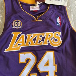Brand New And Authentic Men's Los Angeles Lakers Kobe Bryant Mitchell & Ness Purple 2007/08 Hardwood Classics Authentic Jersey