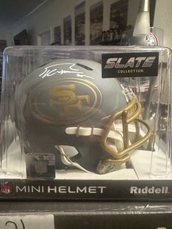 George Kittle Signed San Francisco 49ers Riddell Slate Speed Mini Helmet Beckett