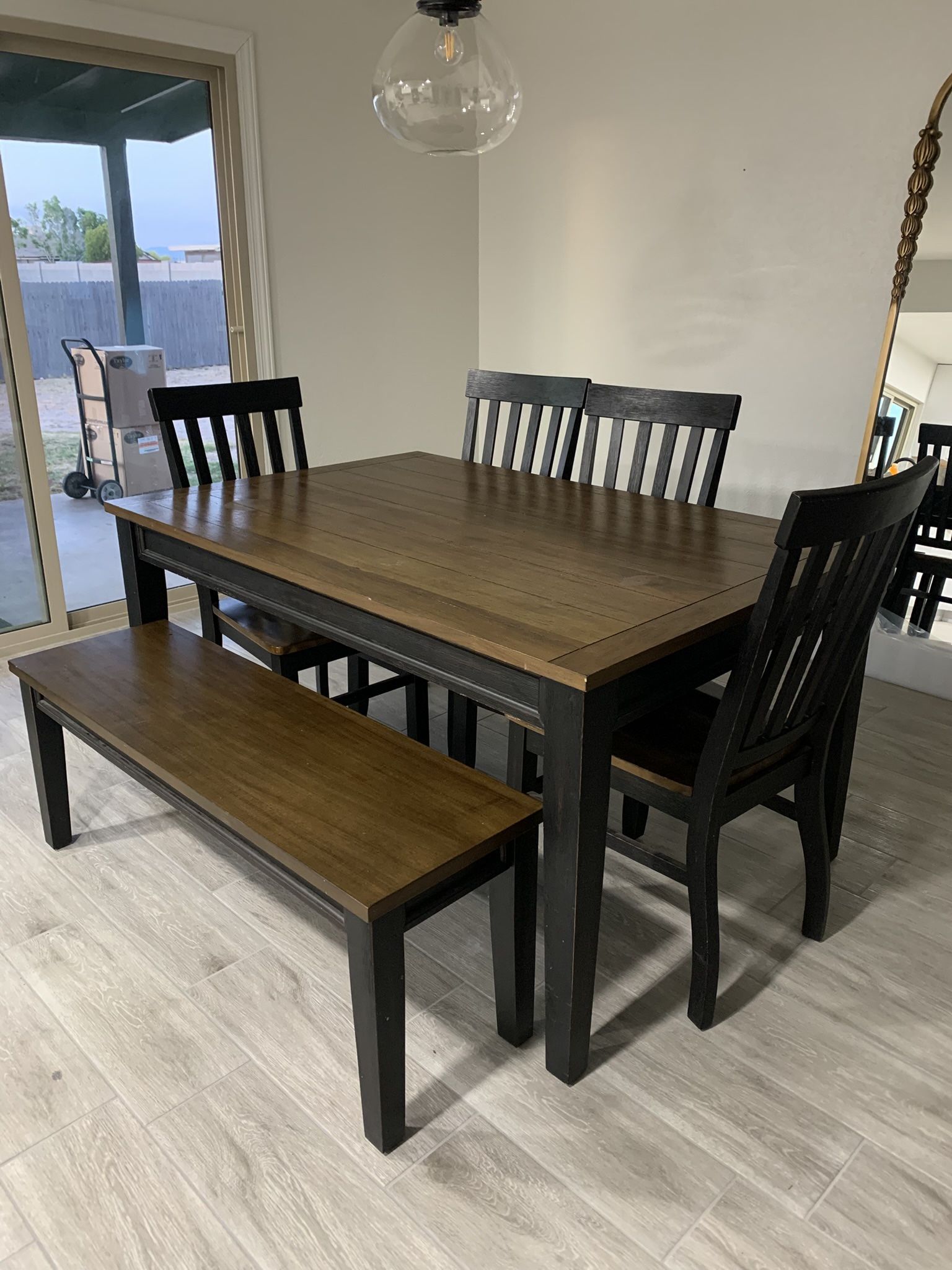 Dining Table And Chairs ( Refri )
