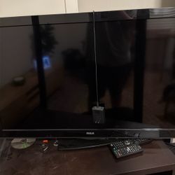 Old Tv 45 In And Blue Ray Player 