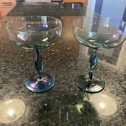 2 Margarita Glasses