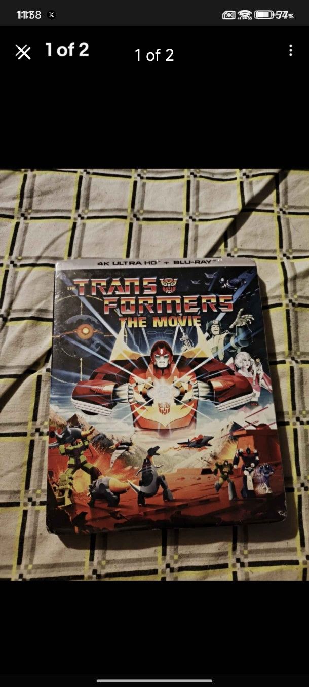The Transformers: the Movie 35th Anniversary Edition OOP 4K Ultra HD SLIPCOVER