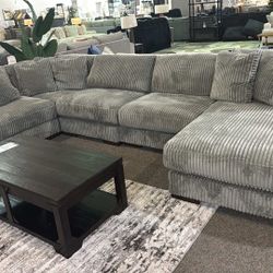 OM• $38 Initial • Brand New Lindyn 5 Piece Sectional With Chaise 