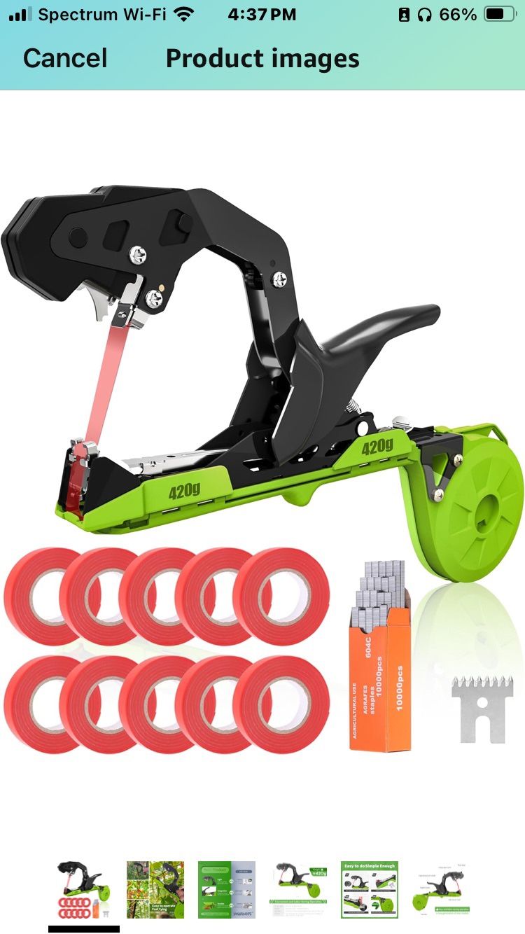 NEW Open Box SWANSOFT Plant Tying Machine, Lightweight Plant Vine Tying Tape