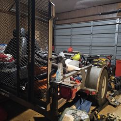 Landscape Setup Trailer And Tools 