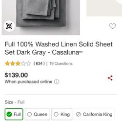 Casaluna Linen Sheet Set