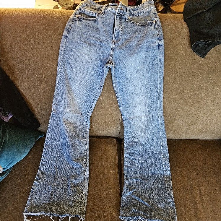 Express 70s Flare Mid Rise Jeans