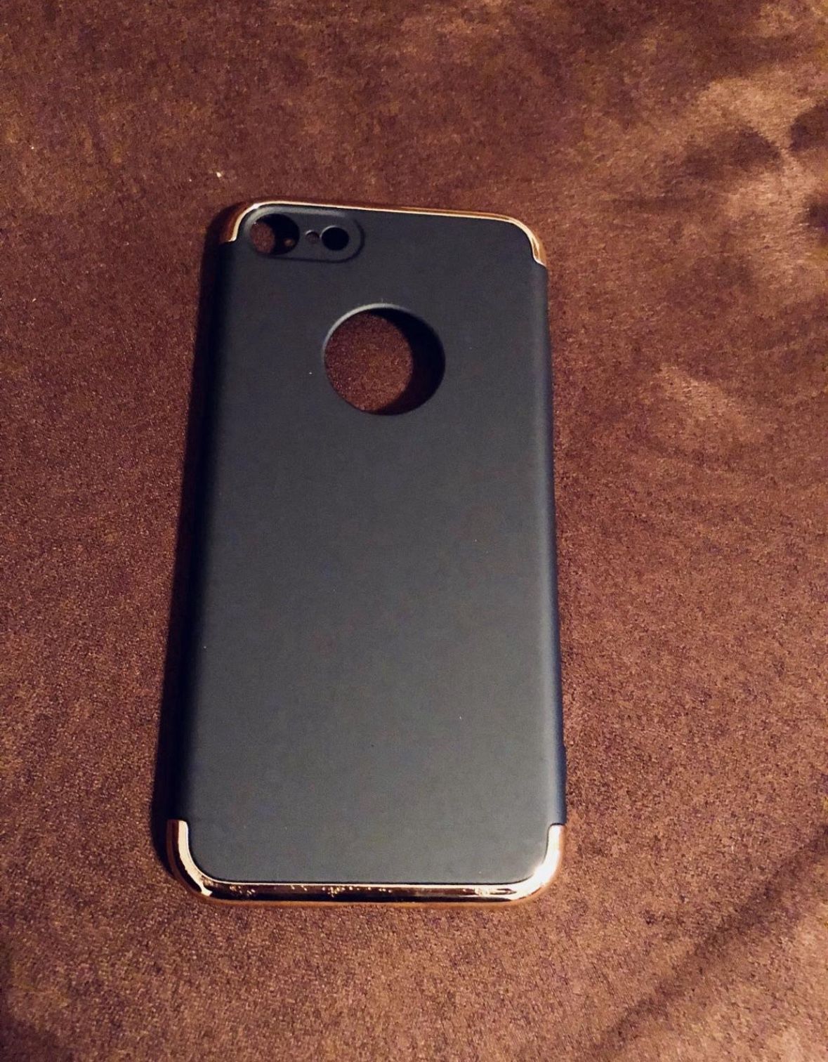 New Navy Blue & Gold iPhone 7 Case