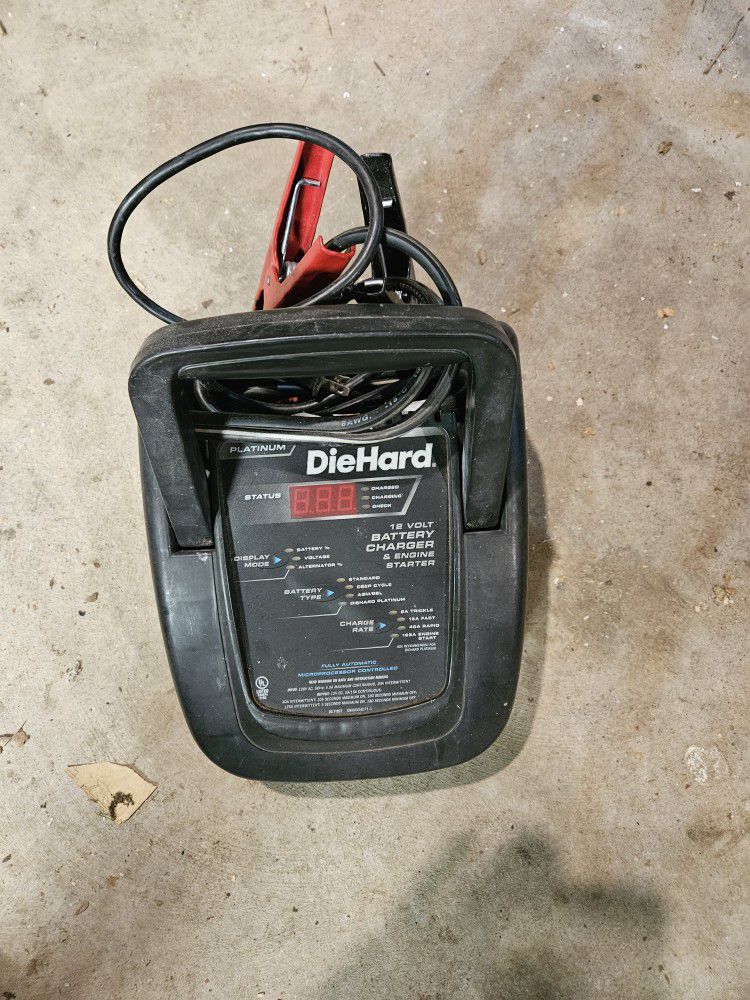 DieHard car battery charger and jump starter