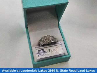 Ring - Engagement Set - White Gold 14k (.585) 6.2 grams Size 8.5