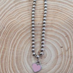 Return To Tiffany" Pink Heart Tag