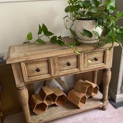Wood Console Stand 