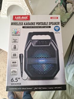 Wireless karaoke portable speaker