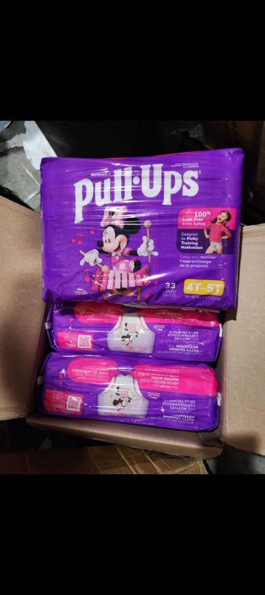 Huggies pull ups 4t-5t girl's Minnie Mouse design 