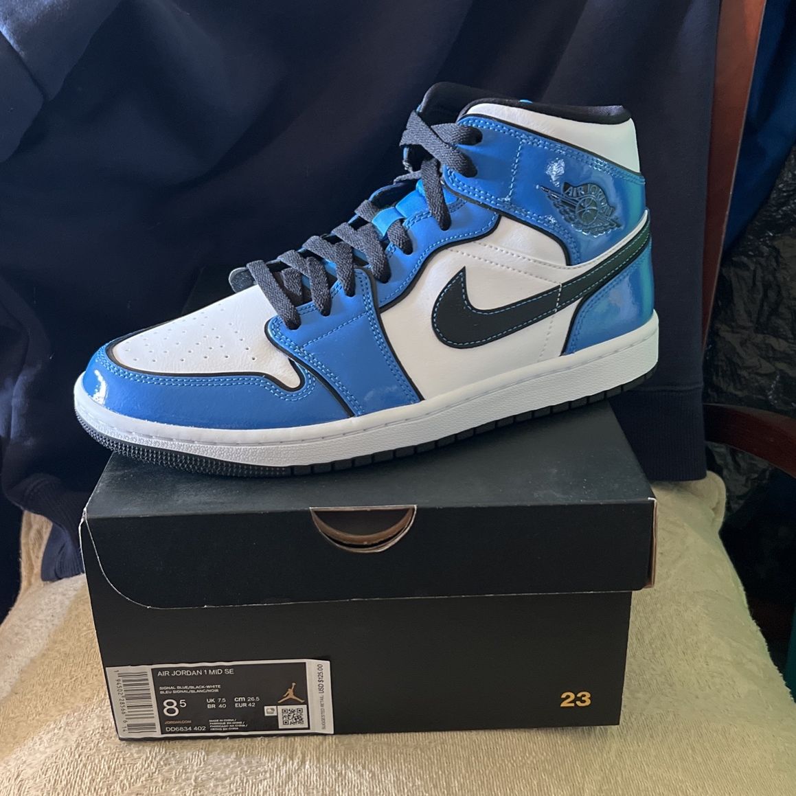 Mid Se Jordan Bleu Nike Air Jordan Mid University Blue Gray Addict