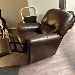360 degree leather recliner