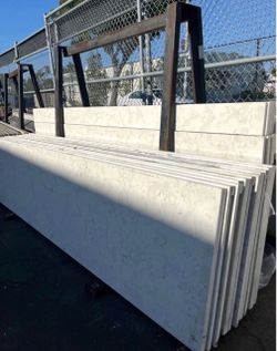 White Quartz 110" countertops + backsplash for Sale