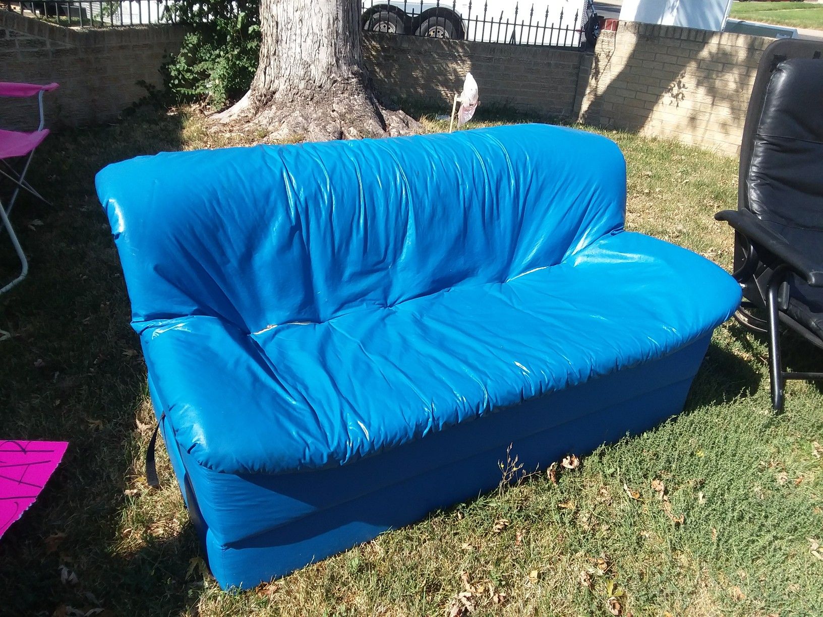 Foamiture--kids couch that folds out to bed