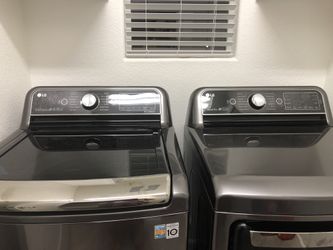 A year-old washer and dryer is for sale