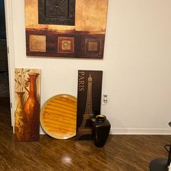 Wall Decor & Vase $75 or trade