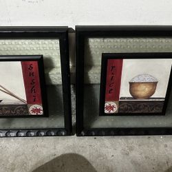 Chinese wall art (2 pieces)