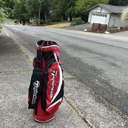 Taylormade Taylor Made Cart Kart Golf Bag Golfing Bag Golf Supplies in Good Condition 