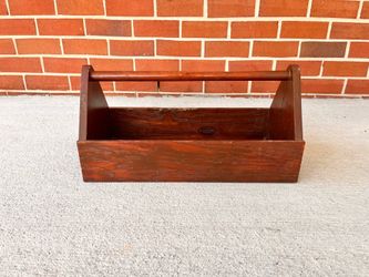 Vintage wood tool box