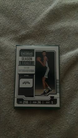 Victor wembanyama panning contenders season ticket rookie card