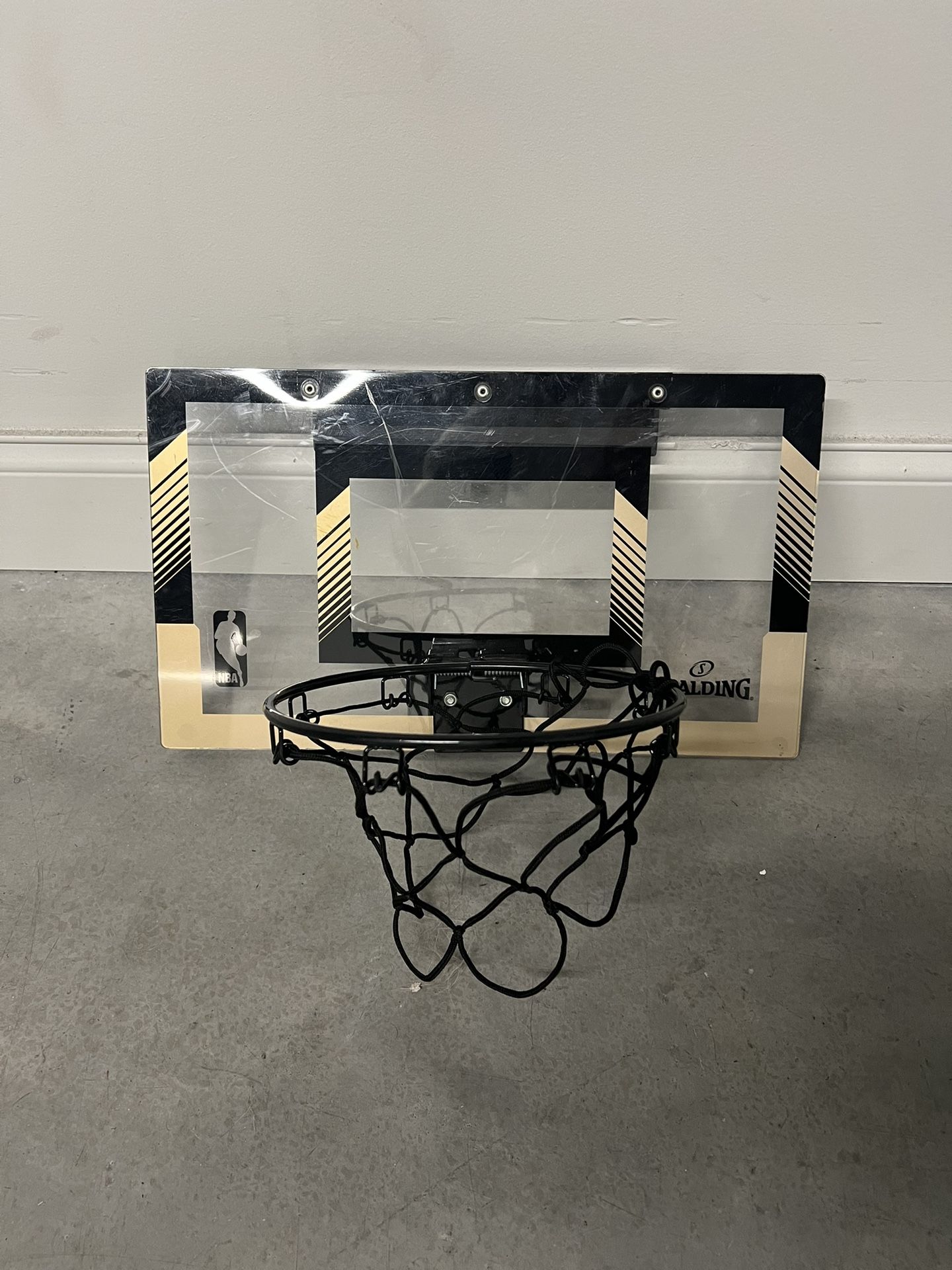 SPALDING NBA Slam Jam Basketball Hoop, Gold Edition (Good condition) PICK UP IN CORNELIUS