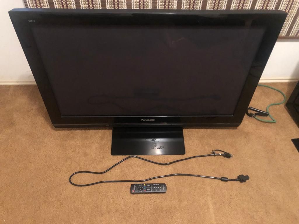 Panasonic 46” High Definition Plasma TV (With Original Power Cord And Original Remote Control)