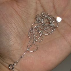 Ladies' silver necklace