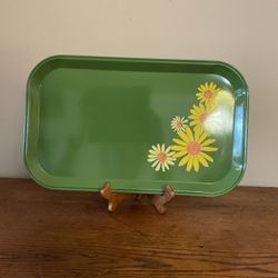 Set Of 15 Vintage Tavern & Fricke Han-D- Trays  $6 Each Green With Daisy