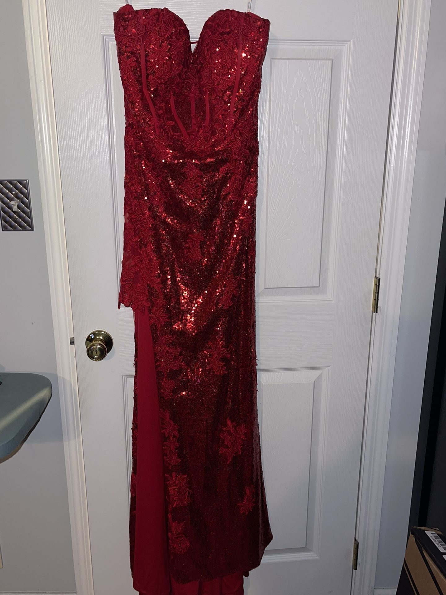 Strapless Prom Dress Size 10