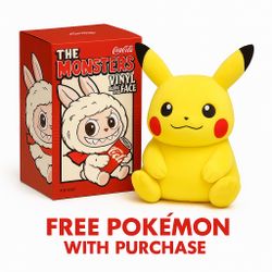 THE MONSTERS COCA-COLA Labubu + Free pokemon - Vinyl Face Blind Box
