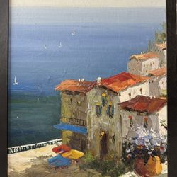 House By The Beach Oil Painting 