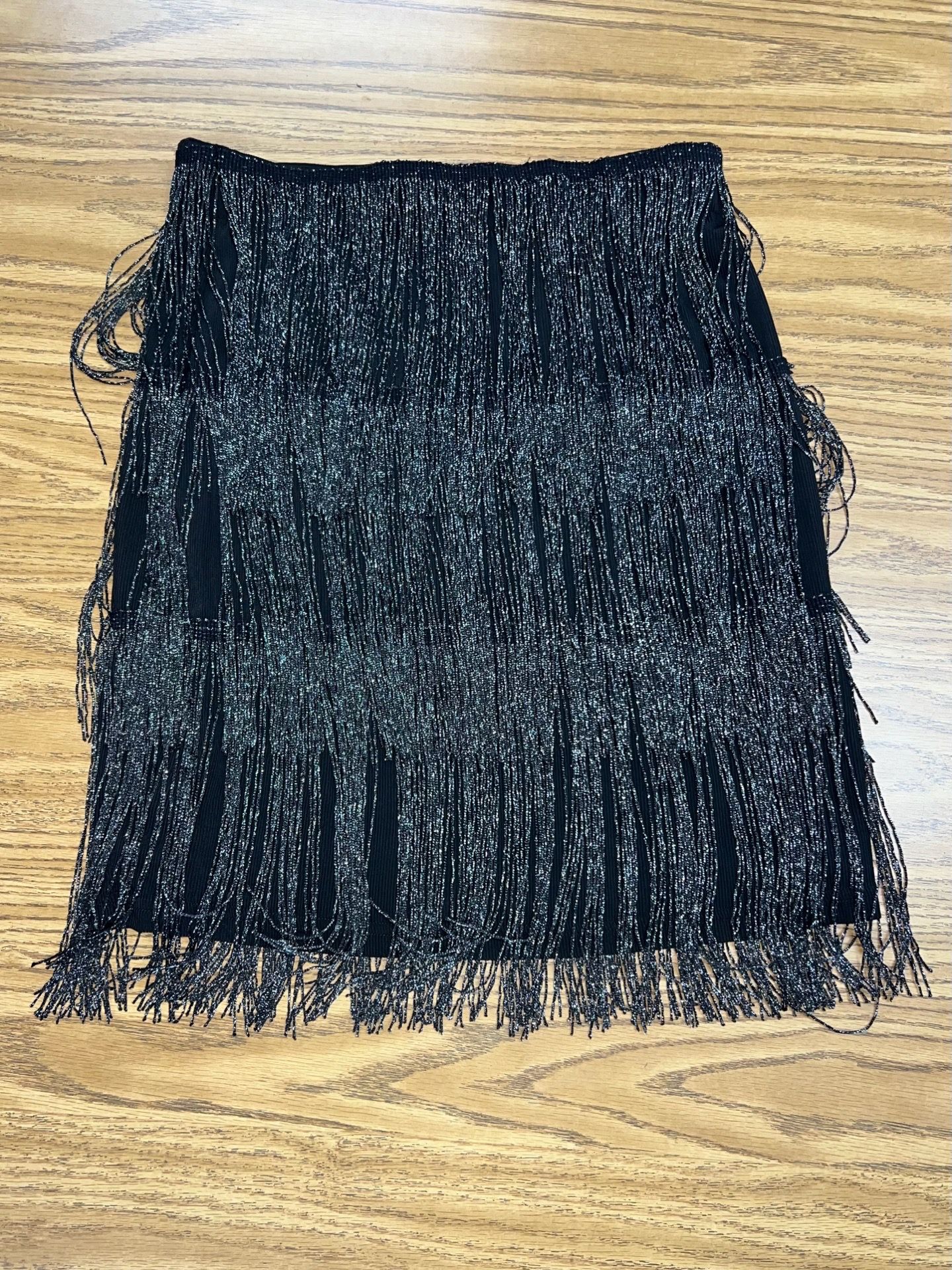 Women’s Tiered Fringe Flapper Skirt Sz Small Rhumba Salsa Dance Costume M12