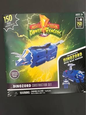 new sealed power rangers blue dinozord construction set