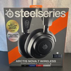SteelSeries  Arctis Nova 7 - Wireless Gaming Headset for PC, PS5 & PS4 - Black