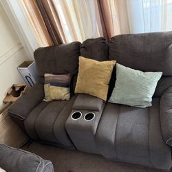 Recliner Couches Set