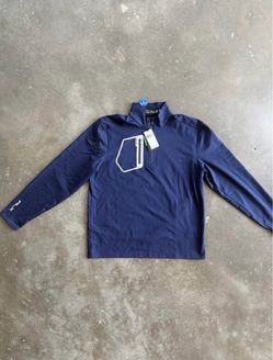 NEW mens Ralph Lauren RLX Navy quarter zip pullover
