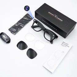 AI Smart Glasses 4K Camera 8MP | ChatGPT Enabled | Voice Record | 32GB WiFi