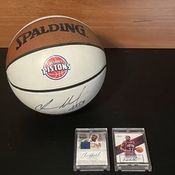 NBA Detroit Pistons Autographed Memorabilia 