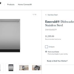 Brand New Thermador Emerald Dishwasher 