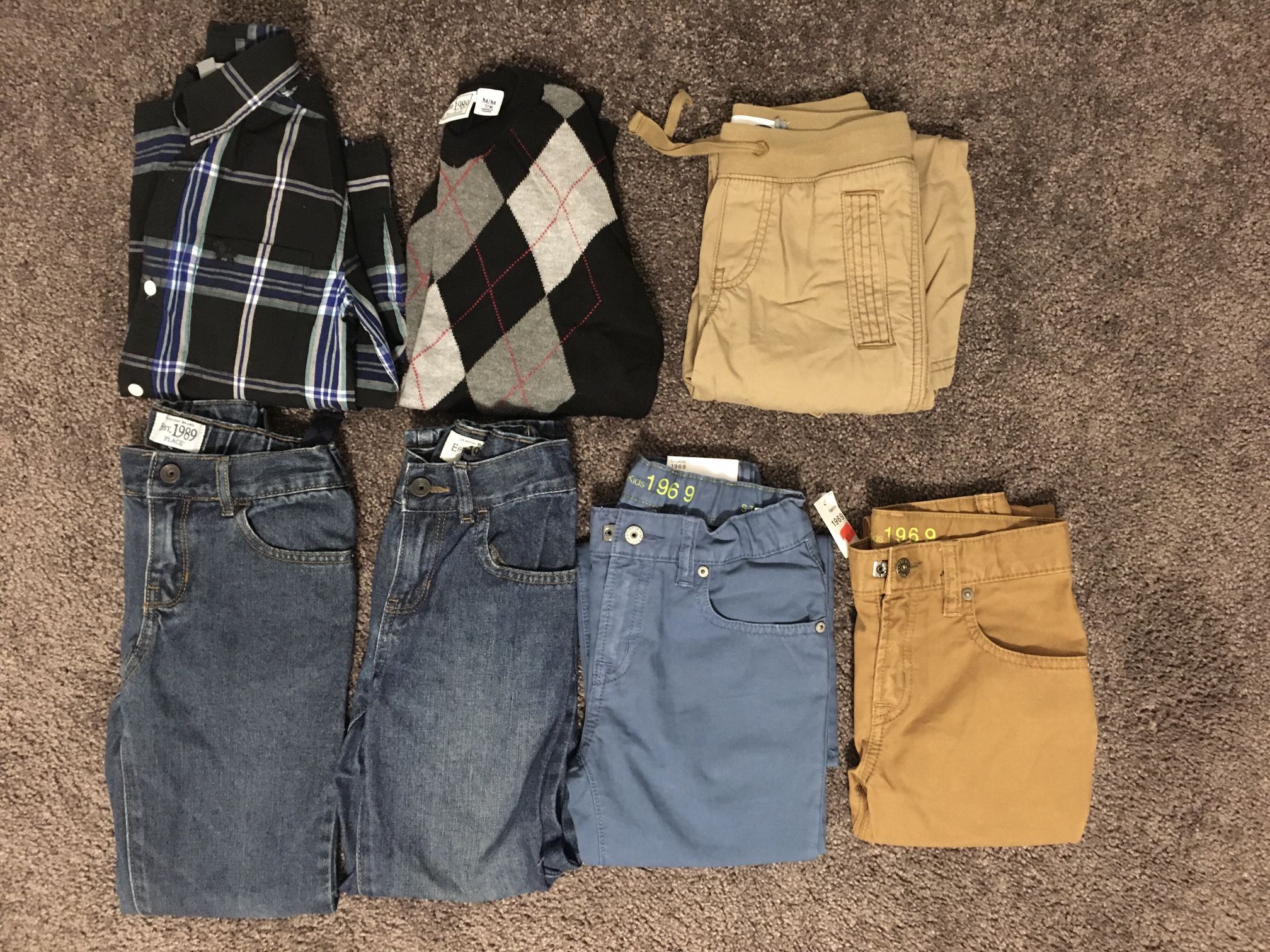 Lot Of 7 Boy’s - GAP, Old Navy, Children’s Place - 6/7/8