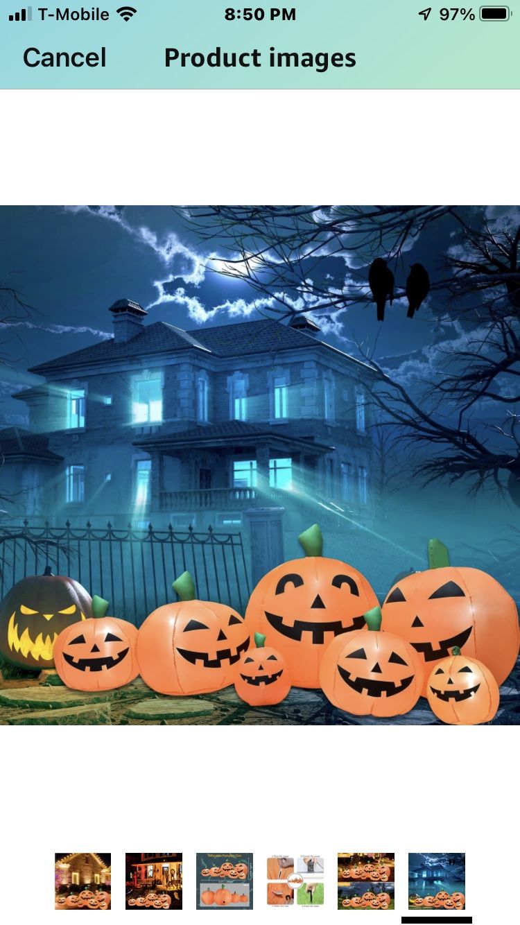 8.5FT Halloween Inflatables pumpkins Decoration, Outdoor Halloween Blow Up Decorations for Yard, LED Lights hocus pocus inflatable Outdoor Holiday Gar