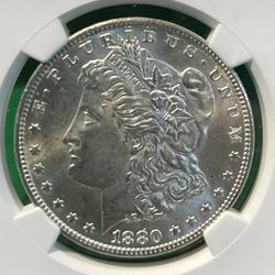 1880-CC Morgan Silver Dollar $1 US Carson City Mint