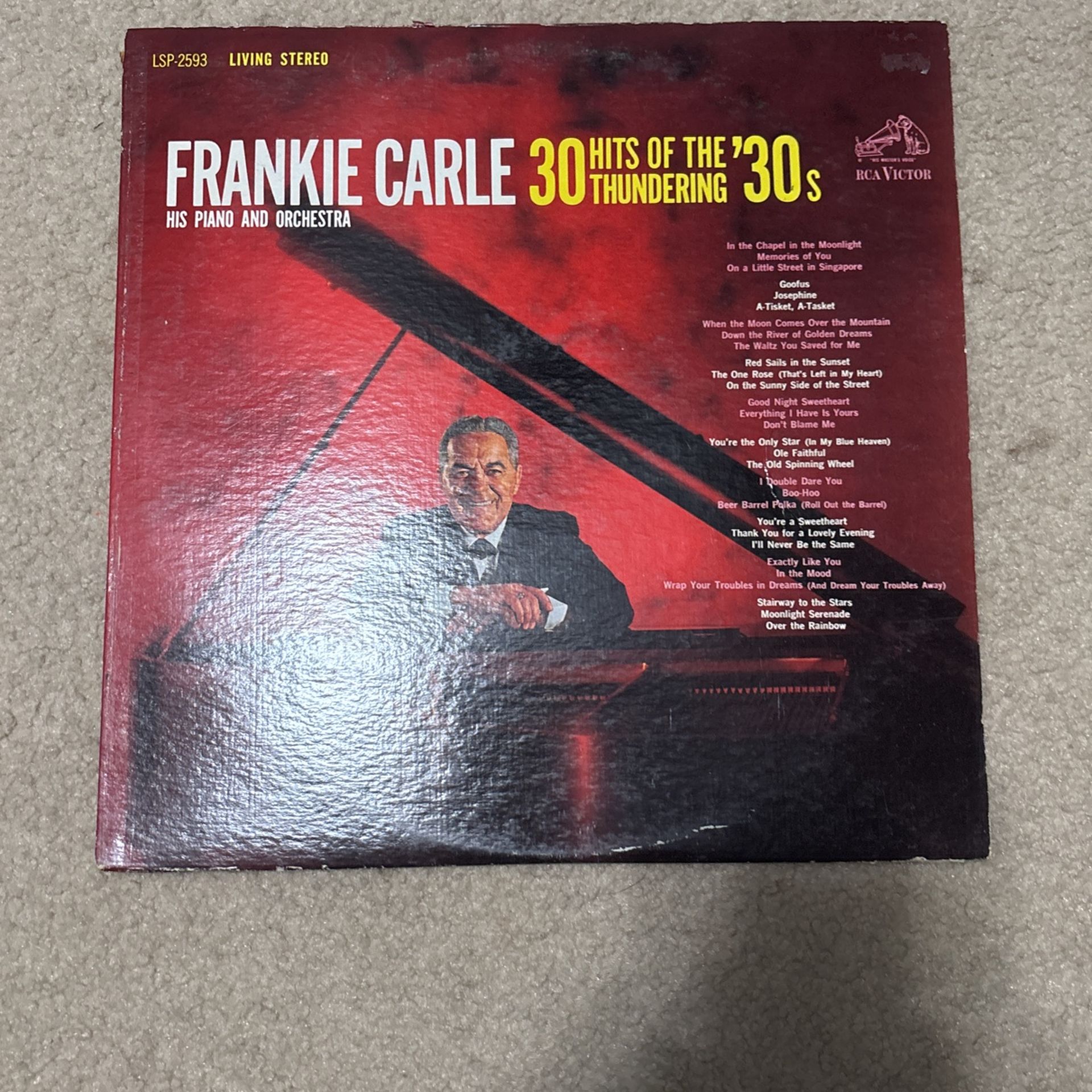 Frankie Carle 30 Hits Of The Thundering ‘30s Vinyl