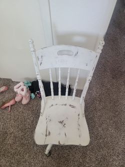 Wooden Swivel Office Chair