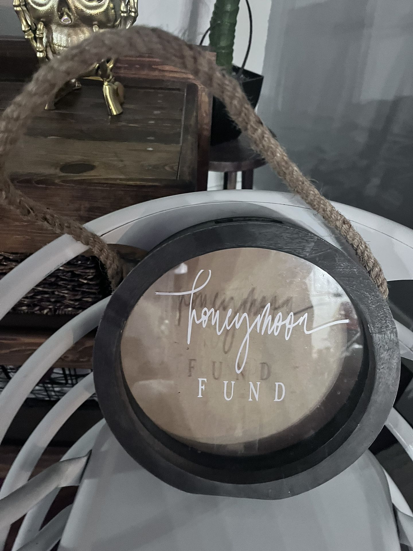 Rustic Honeymoon Fund Holder