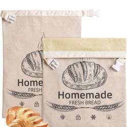 2 pack bread bags